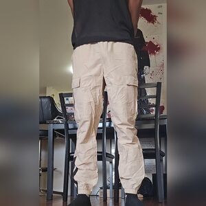 Topman Mens Stretch Waist Cargo Pants W32 L32